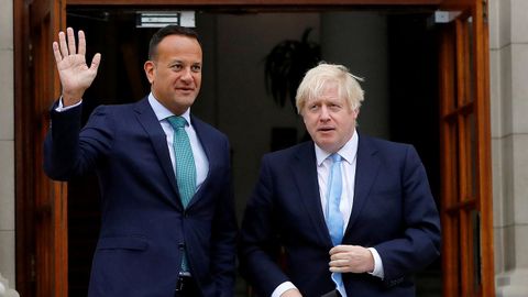 La última reunión entre Leo Varadkar y Boris Johnson tuvo lugar en Dublín a principios de septiembre