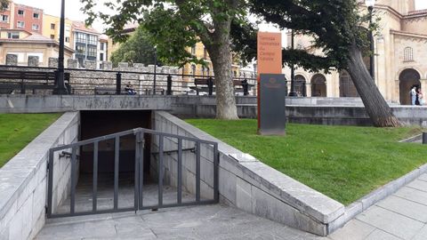 Entrada a las Termas Romanas de Gijón