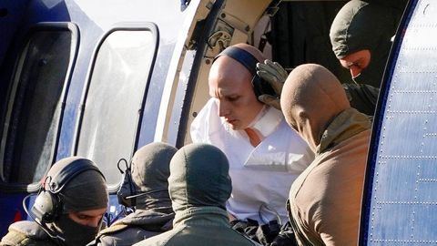 Ell neonazi Stephan Balliet fue trasladado en helicóptero hasta el Tribunal Supremo Federal en Karlsruhe