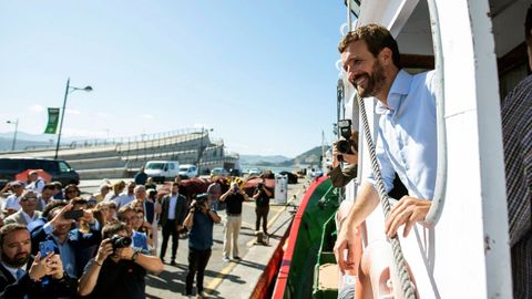 Pablo Casado, este jueves en Santoña