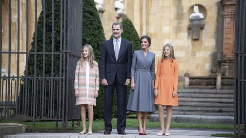 La familia real en Oviedo