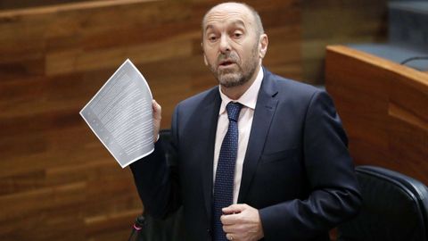 El vicepresidente y consejero de Infraestructuras, Medio Ambiente y Cambio Climático, Juan Cofiño