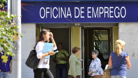 Una oficina de empleo en una imagen de archivo