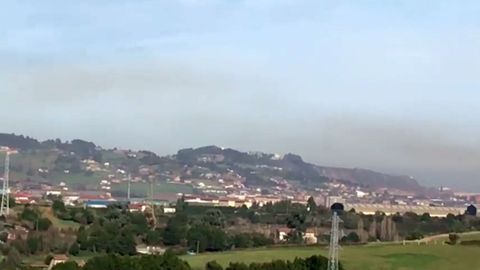 Contaminación atmosférica en la zona oeste de Gijón