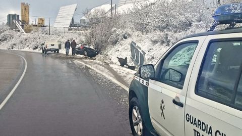 amal de la salida 125 de la autovía A-52 (Benavente-Porriño), por la que se accede a A Gudiña desde Benavente