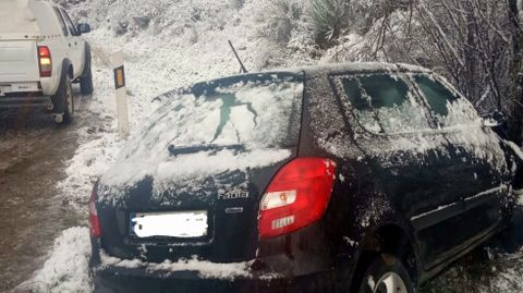 amal de la salida 125 de la autovía A-52 (Benavente-Porriño), por la que se accede a A Gudiña desde Benavente