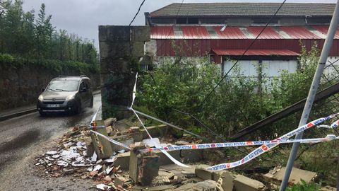 Los efectos del temporal en Vigo