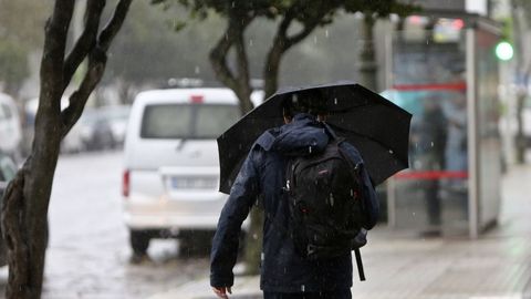 Los efectos del temporal en Vigo