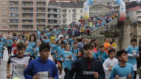 Búscate en el multitudinario pelotón de la San Martiño .Miles de atletas recorrieron las calles de Ourense en la clásica atlética de otoño