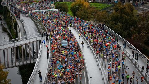 Miles de atletas recorrieron las calles de Ourense en la clásica atlética de otoño