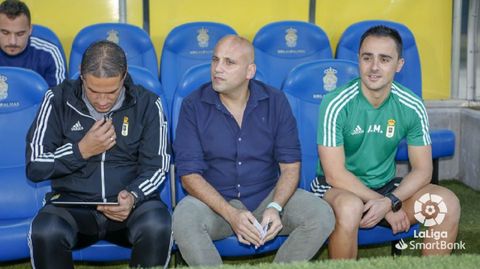 Rozada, en el medio, junto a Benavides y Alberto Martínez