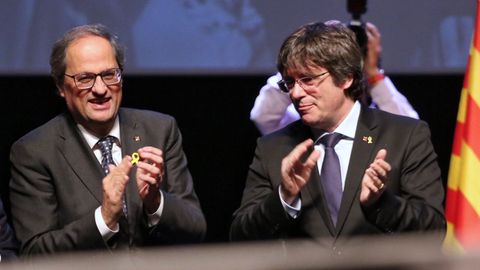 Torra y Puigdemont en diciembre del año pasado