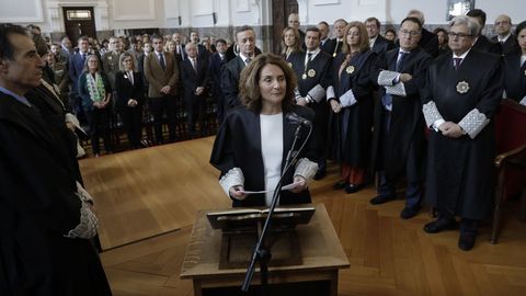 María Dolores Rivera tomó posesión este viernes como presidenta de la Sala de lo Contencioso-Administrativo del Tribunal Superior de Xustiza de Galicia