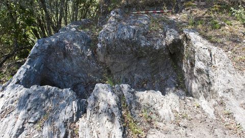 Lagar rupestre de Penalonga, situado en la zona del Bibei, dentro de la denominación de origen Ribeira Sacra