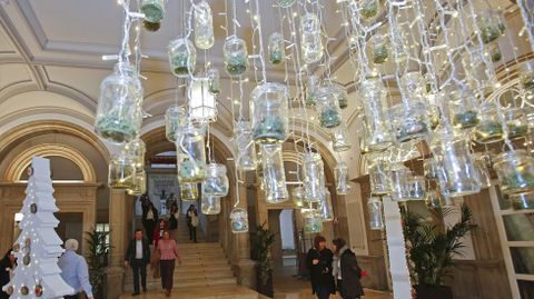 Decoración navideña en la Diputación de Pontevedra