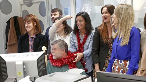 Decoración navideña en la Diputación de Pontevedra