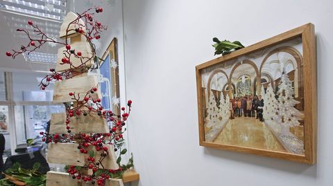 Decoración navideña en la Diputación de Pontevedra