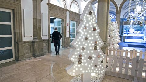 Decoración navideña en la Diputación de Pontevedra