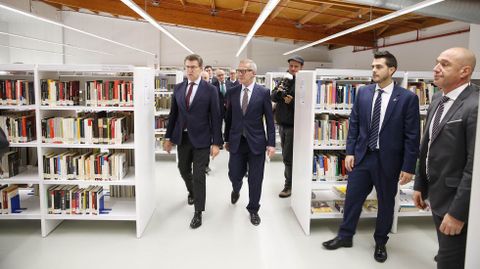 O ministro Guirao e Feijoo, na inauguración