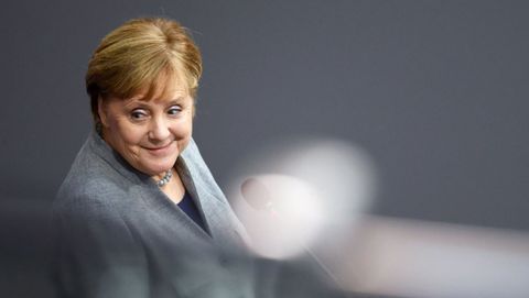 Angela Merkel, en la última sesión del Bundestag