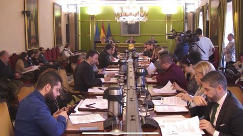 Sesión plenaria del Ayuntamiento de Oviedo
