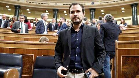 El líder de Izquierda Unida, Alberto Garzon