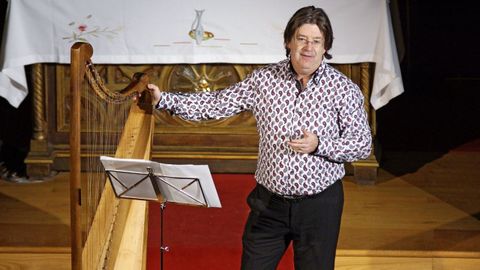 El prestigioso arpista británico Andrew Lawrence-King ofrecerá un concierto en la iglesia románica de Santo Estevo de Ribas de Miño