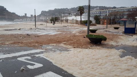 Inundaciones en Tossa de Mar (Gerona) por el temporal Gloria
