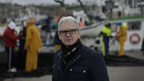 JUAN CARLOS CORRÁS, PRESIDENTE DE LA LONJA EN EL PUERTO DE A CORUÑA