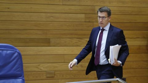 Imagen de archivo de Alberto Núñez Feijoo en el Parlamento de Galicia