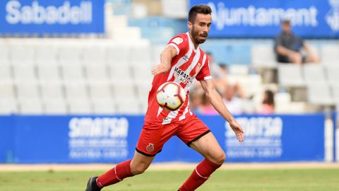 Sebas Coris en un partido con el Girona