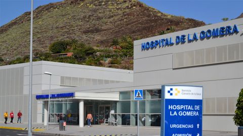 Edificio del Hospital de La Gomera donde se encuentran aislados los turistas alemanes, uno de los cuales est infectado por el coronavirus