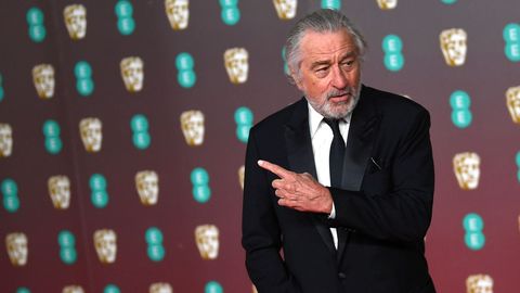 Robert de Niro, posando para los fotógrafos a la entrada del Royal Albert Hall