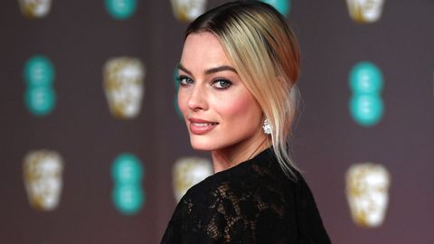 Margot Robbie, a su llegada a la velada de los Bafta