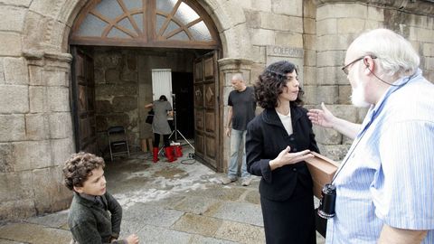 Primer día de rodaje de «Los girasoles ciegos» en Ourense.