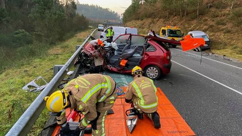 Imagen de uno de los últimos accidentes mortales ocurridos en Galicia