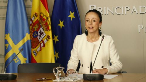 La portavoz del Gobierno asturiano, Melania Álvarez