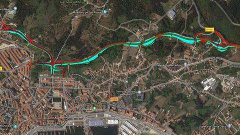 Primer tramo de la variante, desde Xarás