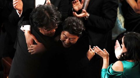 La reacción de Bong Joon Ho al ganar el Óscar a mejor película