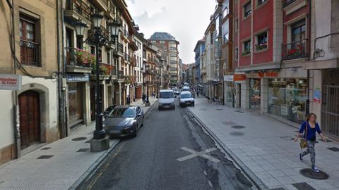 Calle del Rosal, en Oviedo