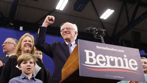 Bernie Sanders en New Hampshire