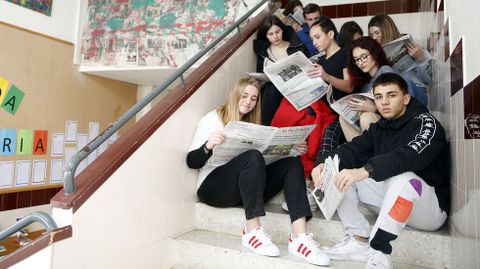 Alumnos del CPI Julia Malvar (Ribadumia) participan en el programa Periodismo en la Escuela