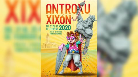 El cartel del Antroxu de Xixn 2020