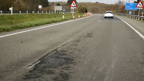 Baches en el entorno de la salida y entrada de Outeiro de Rei y hacia Rábade