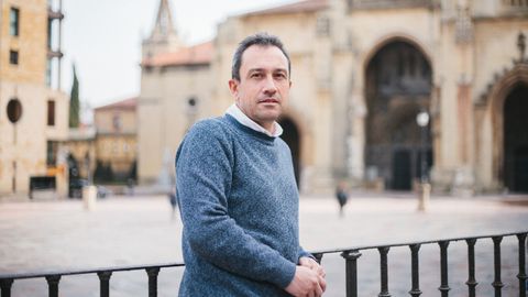 El coordinador general de IU de Asturias, Ovidio Zapico