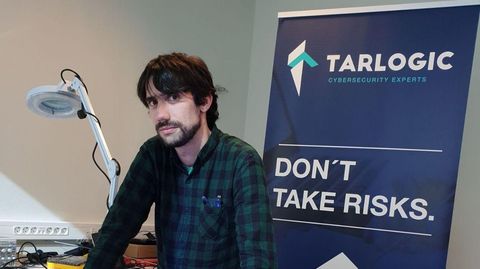 Gonzalo J. Carracedo Carballal presentó ayer en el congreso una investigación en la que ha trabajado a lo largo del último año