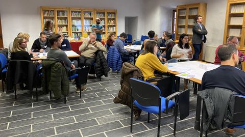 La sesión de trabajo se celebró en la casa grande de Viloira en O Barco