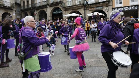 8M en Ourense.La Marcha Mundial das Mulleres recorrió la ciudad con su manifestación reivindicativa
