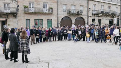 8M Ribadavia.Concentración por el Día da Muller en la capital de O Ribeiro