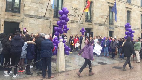 8M Celanova.Concentración en Celanova para conmemorar el Día Internacional da Muller